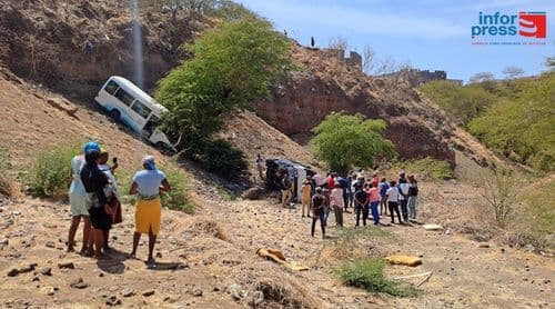 Choque entre dois autocarros de transporte escolar em Chã de Tanque provoca ferimentos a vários alunos