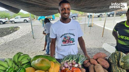Porto Novo/São João: Feira agropecuária de Santo Antão na fase de montagem – organização 