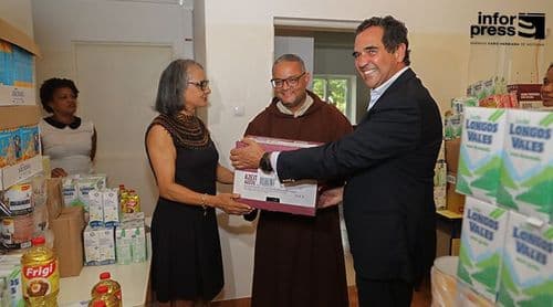 Banco Alimentar de Cabo Verde recebe 15 toneladas de alimentos de parceiros portugueses