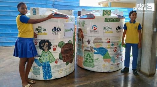 Praia: Ecopontos dão vida ao projecto "Escola Sem Plástico" no Centro Educativo Miraflores