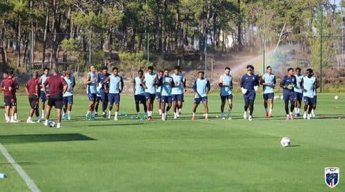 Futebol/Qualificação CAN2027: Selecção Nacional de Futebol termina estágio em Portugal e viaja hoje para Bamaco