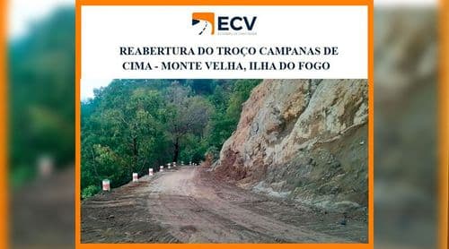 Fogo: Circulação rodoviária entre Campanas de Cima e Monte Velha restabelecida após intervenção na via
