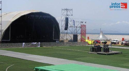 Porto Novo/São João: Palco das festas das festividades pronto para receber os espectáculos