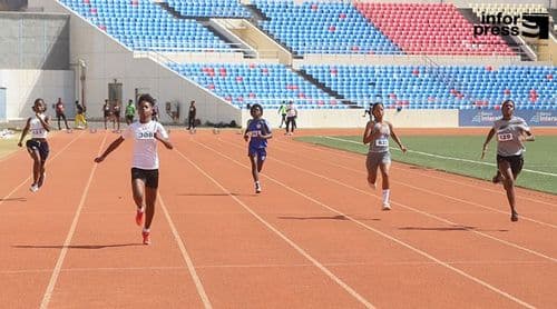 Atletismo/Santiago Sul: Djuma Tamba e Lucineia Santos vencem 100 metros na terceira jornada do regional