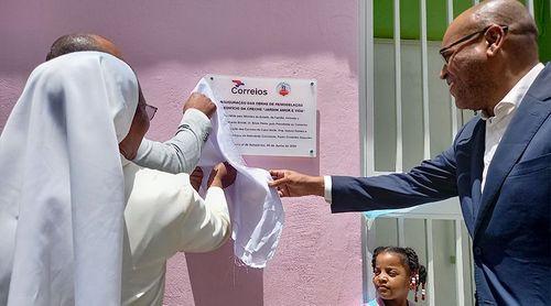 Governo inaugura obras de remodelação da Creche Jardim Amor é Vida em Achadinha