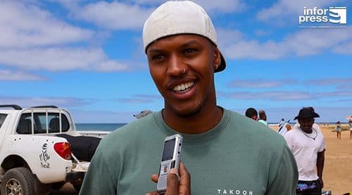 Mundial de kite surf: Kelton Lopes jubila-se por voltar a competir em casa