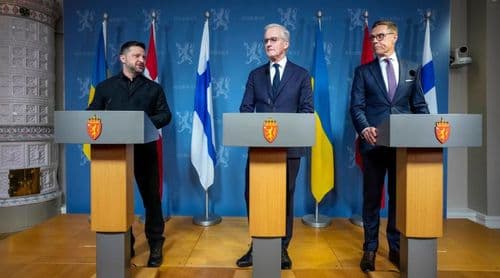 Líderes da Finlândia e Noruega em conversações com Putin e Zelensky