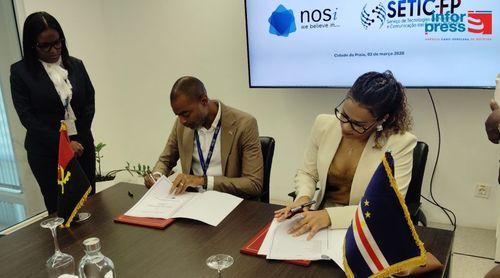NOSi/SETIC FP: Cabo Verde et Angola signent un protocole en cybersécurité, contrôle interne et service à la clientèle