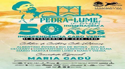 Sal: Pedra de Lume in Concert celebra 50 Anos da independência com homenagem a Ildo Lobo e participação de Maria Gadú