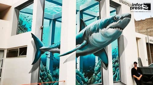 Santo Antão: Ribeira Grande ganha mural com tubarão em homenagem “a força e a resiliência do cabo-verdiano”