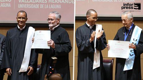 Uni-CV distingue dois académicos da Universidade de La Laguna com título de Doutor Honoris Causa