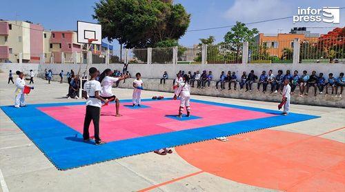Santa Catarina: Crianças do Liceu Amílcar Cabral celebram Dia Olímpico com demonstrações desportivas
