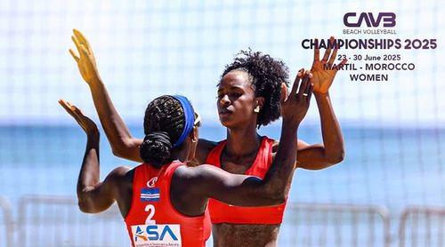 Volleyball de plage: Les paires capverdiennes participent déjà au tournoi continental au Maroc, se qualifiant pour la Coupe du Monde
