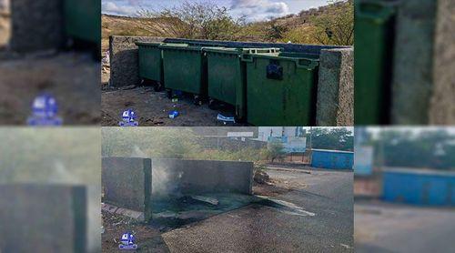 Câmara da Praia “condena” incêndio intencional em quatro contentores de lixo em Monte Babosa