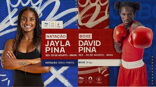 Paris/2024: Jayla Pina estreia-se em natação e David Pina compete para as meias-finais do boxe