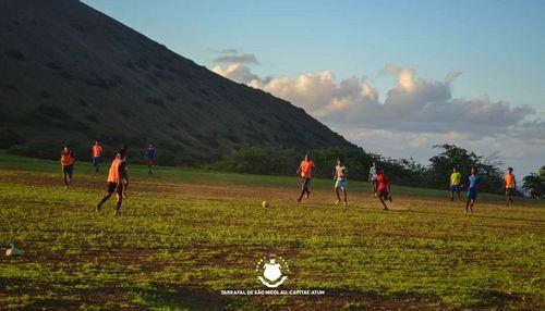São Nicolau: Lançada a primeira pedra para campo relvado de Praia Branca